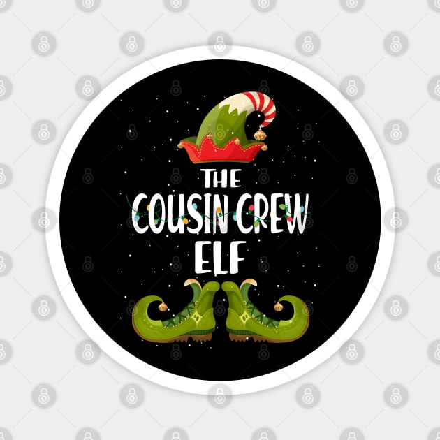 Cousin Crew Elf Matching Family Group Christmas Party Pajama T-Shirt Magnet by intelus